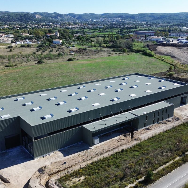 Construction de b&acirc;timents industriels pour Atem Maintenance Industrie &agrave; Marignane