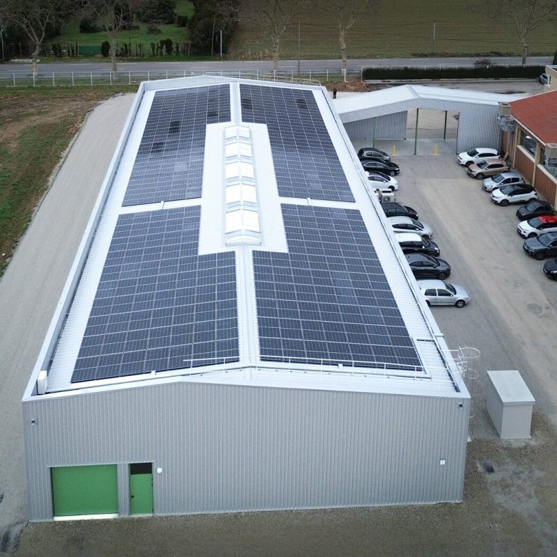 Bonhomme Bâtiment est intervenu pour la construction d'une halle de production de 970 m² à Soyons (07) pour A5P IMMOBILIER.